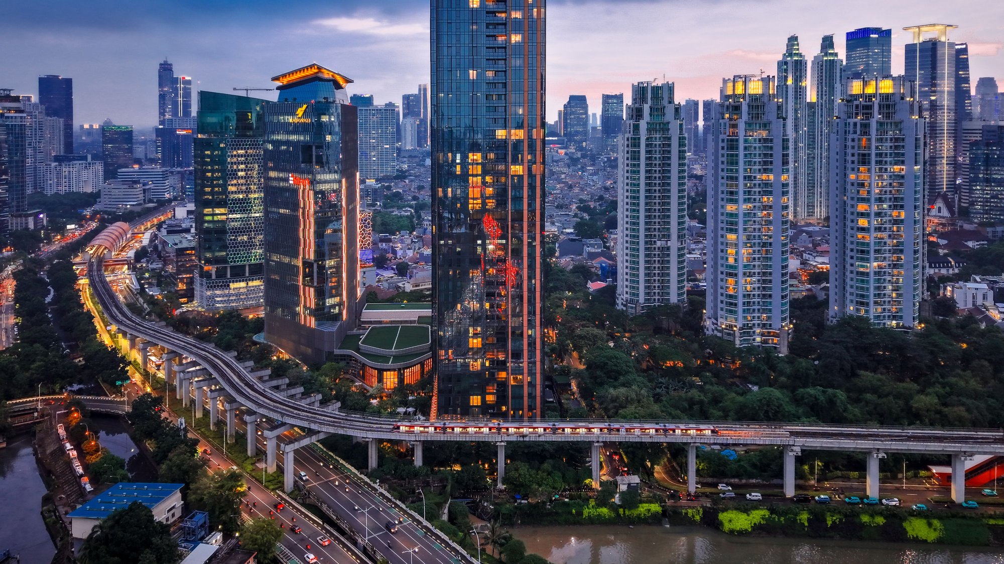 Jakarta city skyline, Indonesia